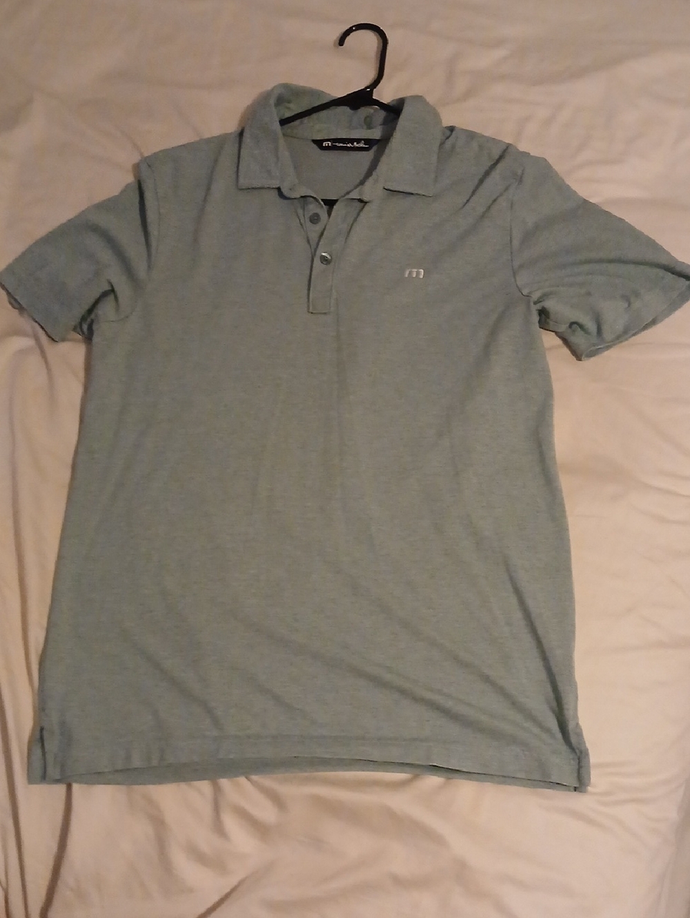 Travis Mathew Men's Sage Green Polo